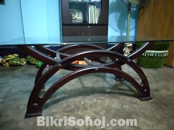 Latest designed Tea Table (Segun) with firm tempered glass